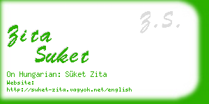 zita suket business card